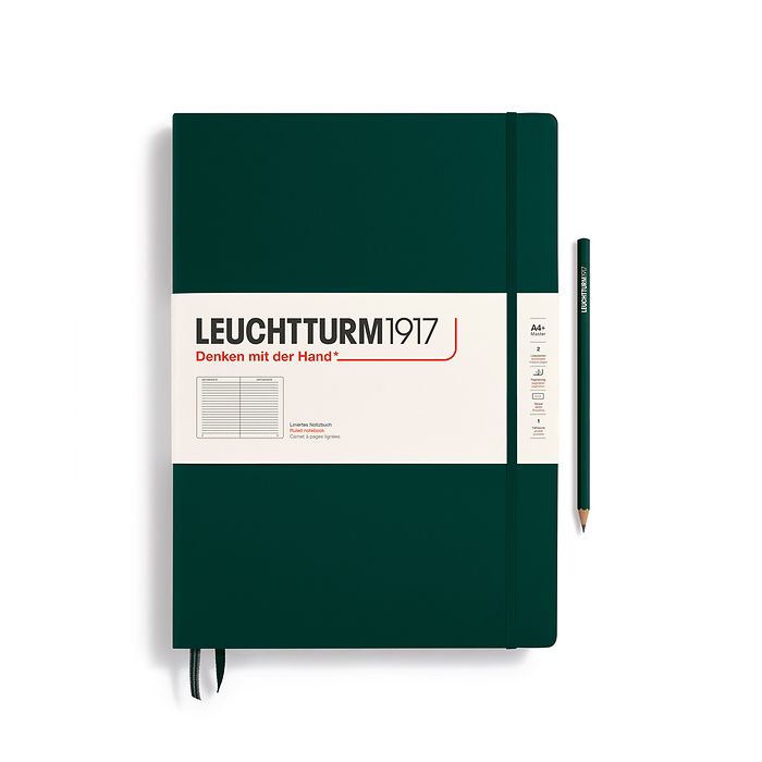 Leuchtturm A4+ Master Hardcover Notebook: Ruled Pages