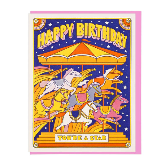 Birthday Carousel card