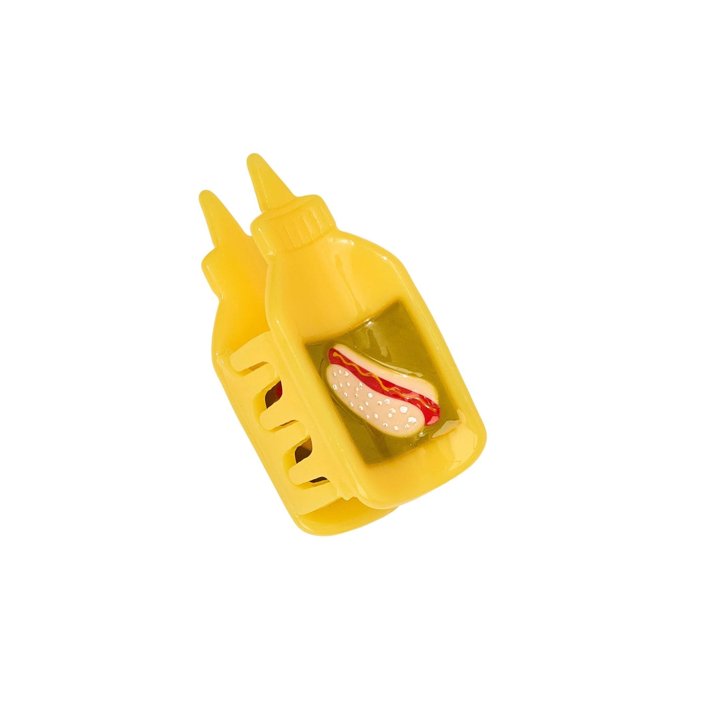 Mini Mustard Hair Claw Clip