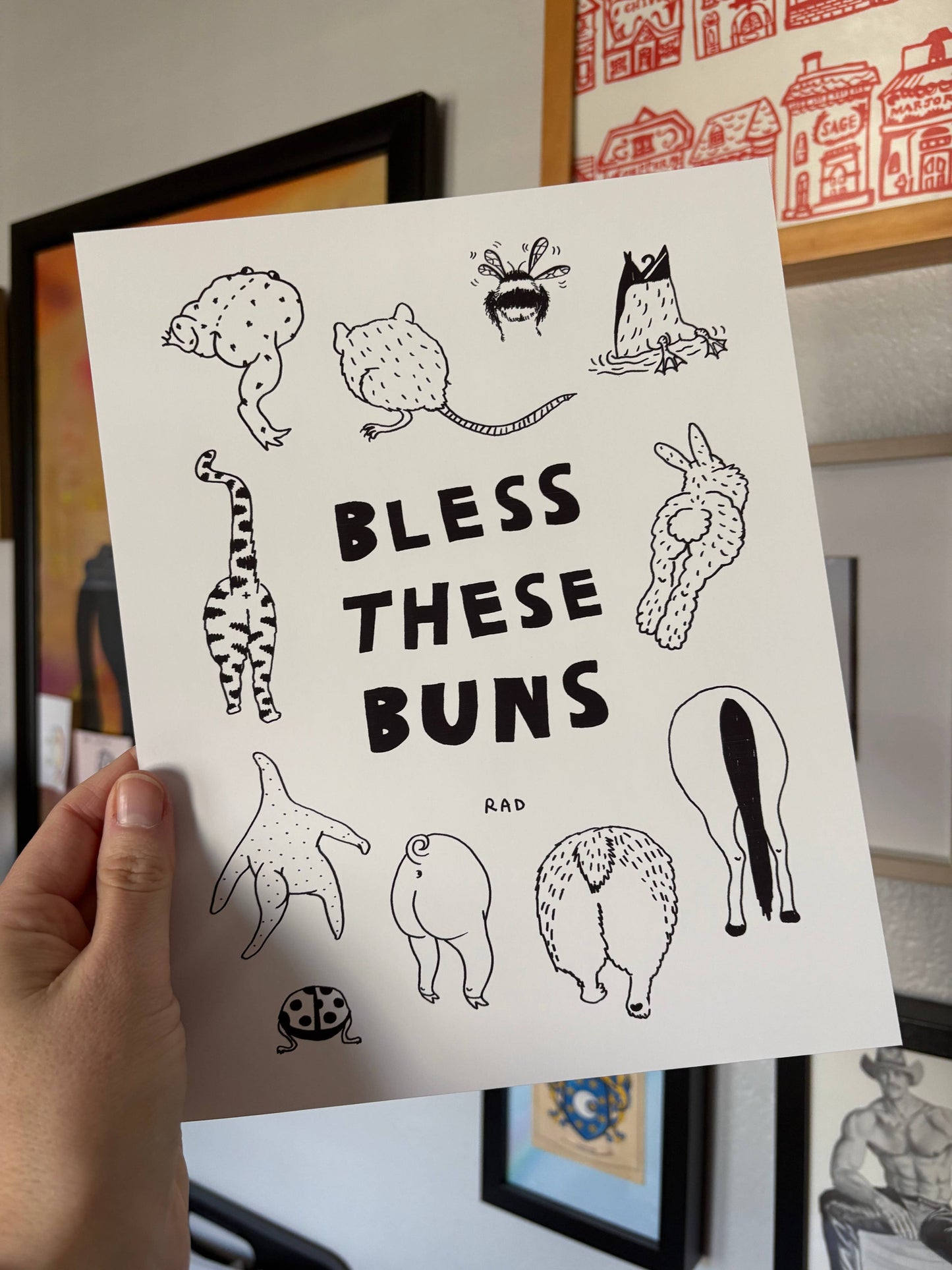 Bless These Buns print