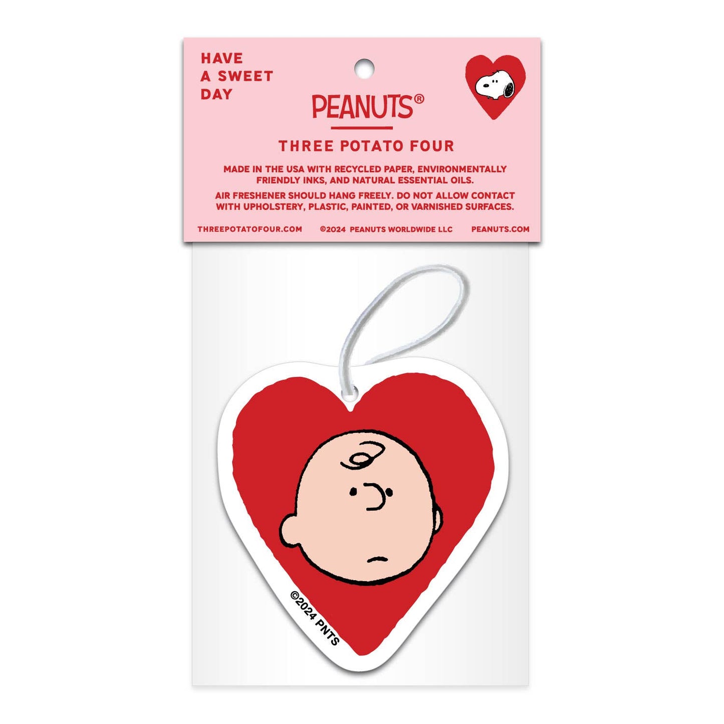 Peanuts Valentine Heart Air Freshener