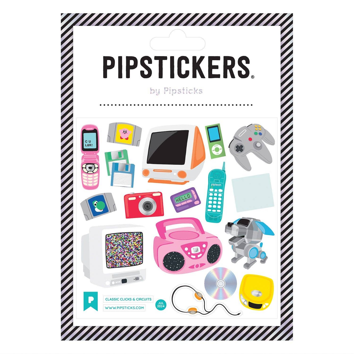 Classic Clicks & Circuits Sticker Sheet