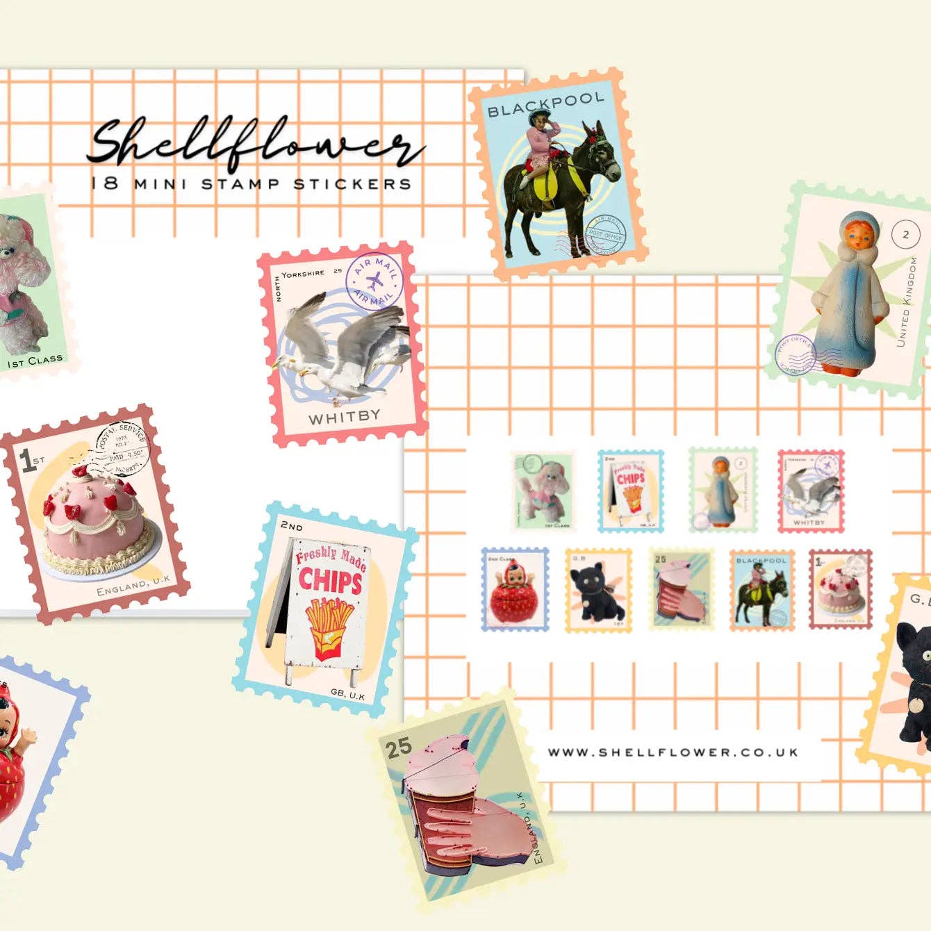 Stamps Washi Flake Stickers 