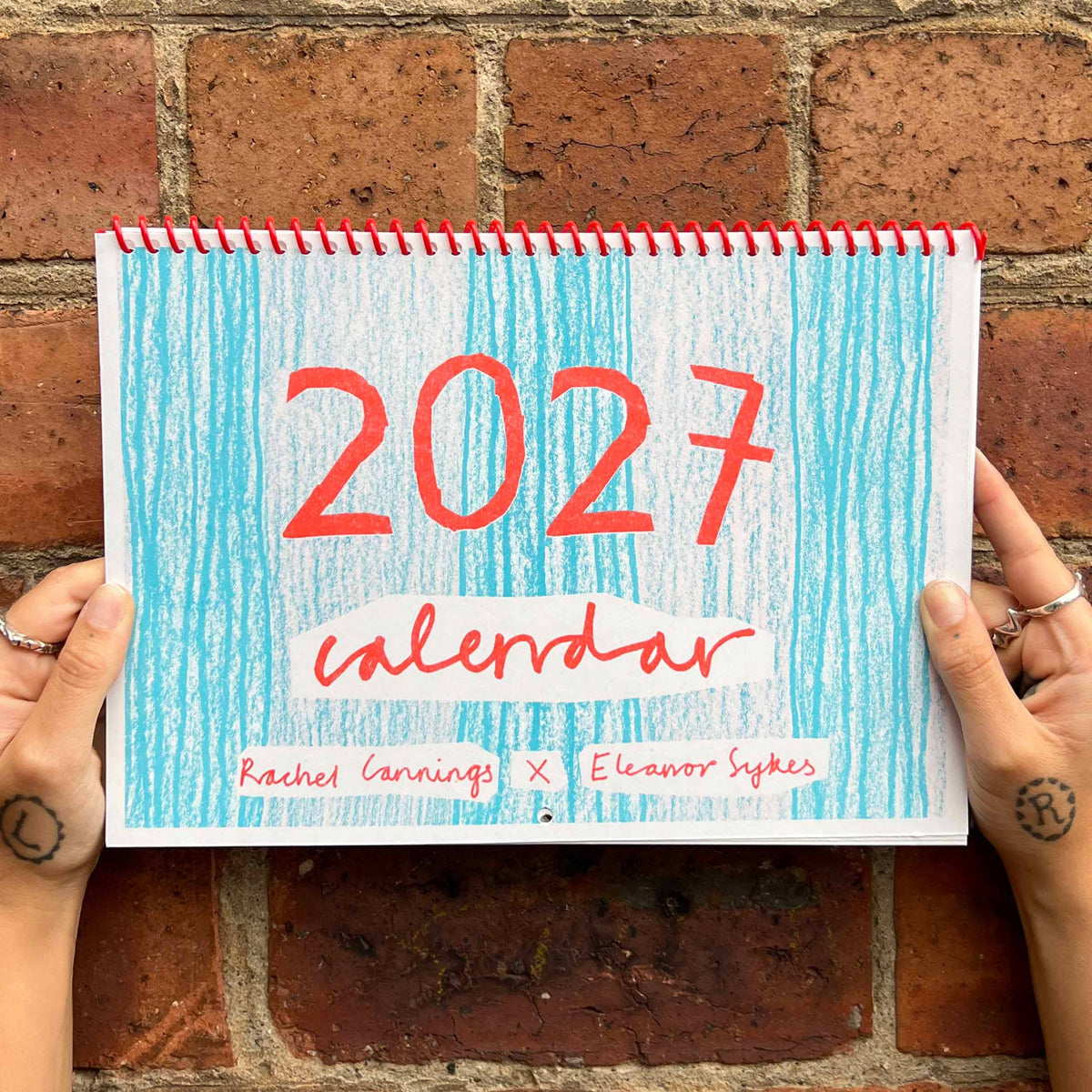 2027 Risograph Illustrated Wall Calendar