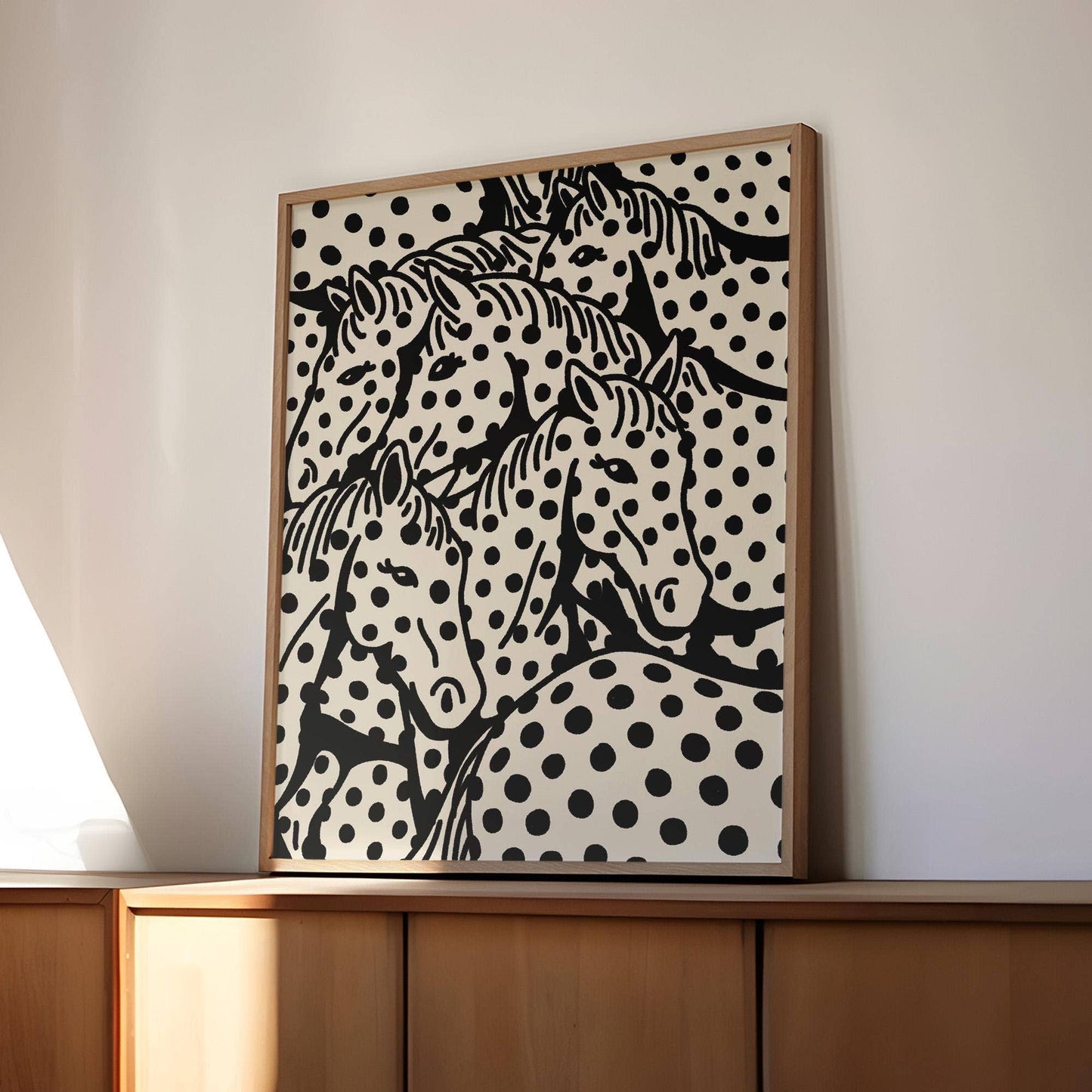 Polka Dot Horses print