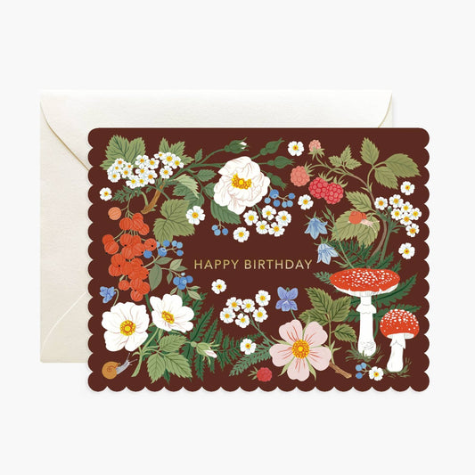 Woodland Birthday card