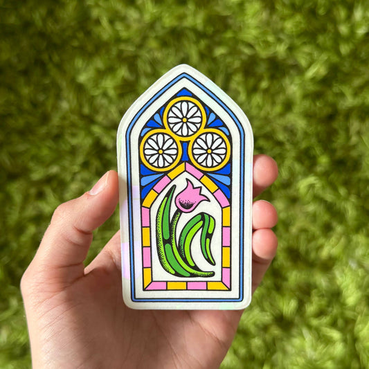 Stained Glass Window Suncatcher sticker