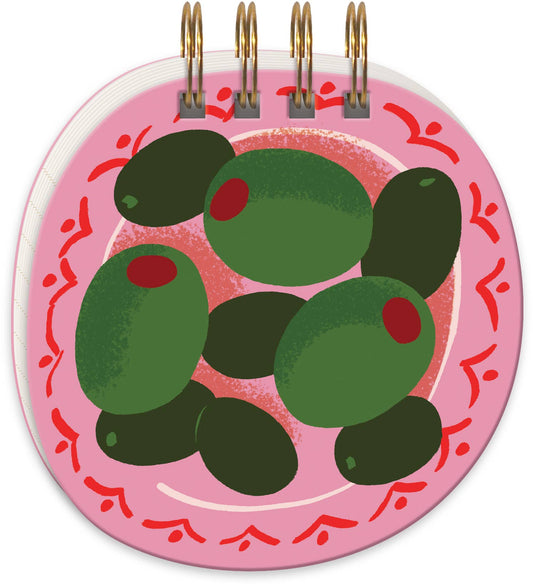 Olives Spiral Notepad