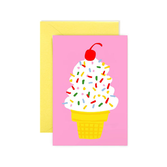 Ice Cream Cone mini card