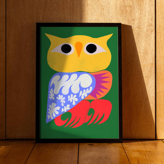 Colorful Owl print