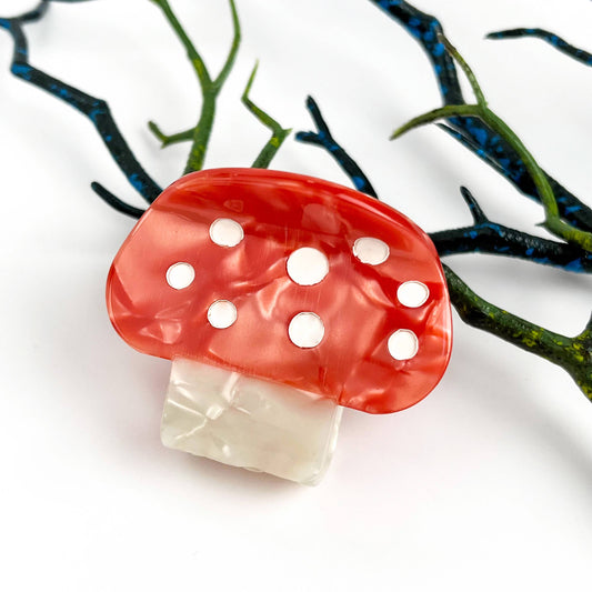Mushroom Mini Hair Claw