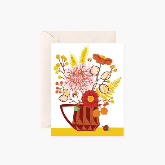 Fall Vase card