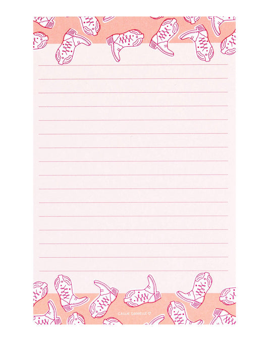 Cowgirl Boots Notepad
