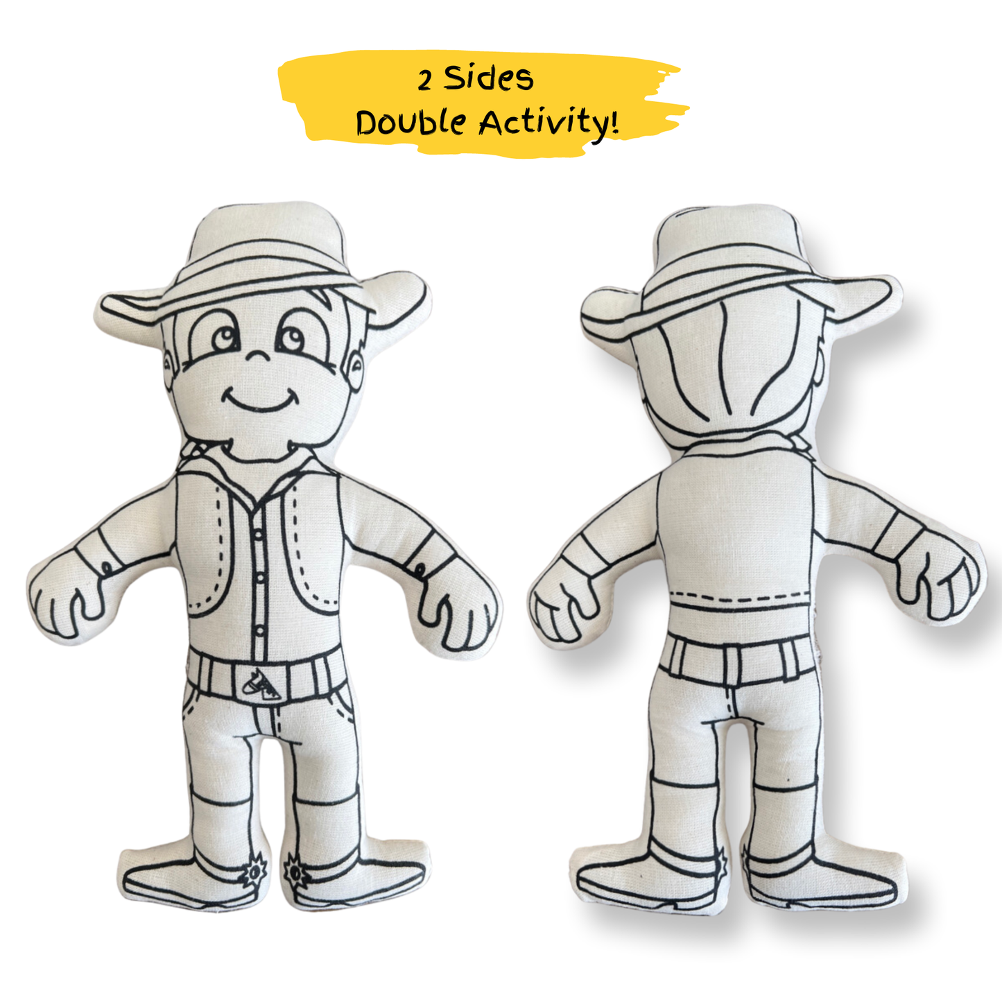 Cowboy Color and Play Doll