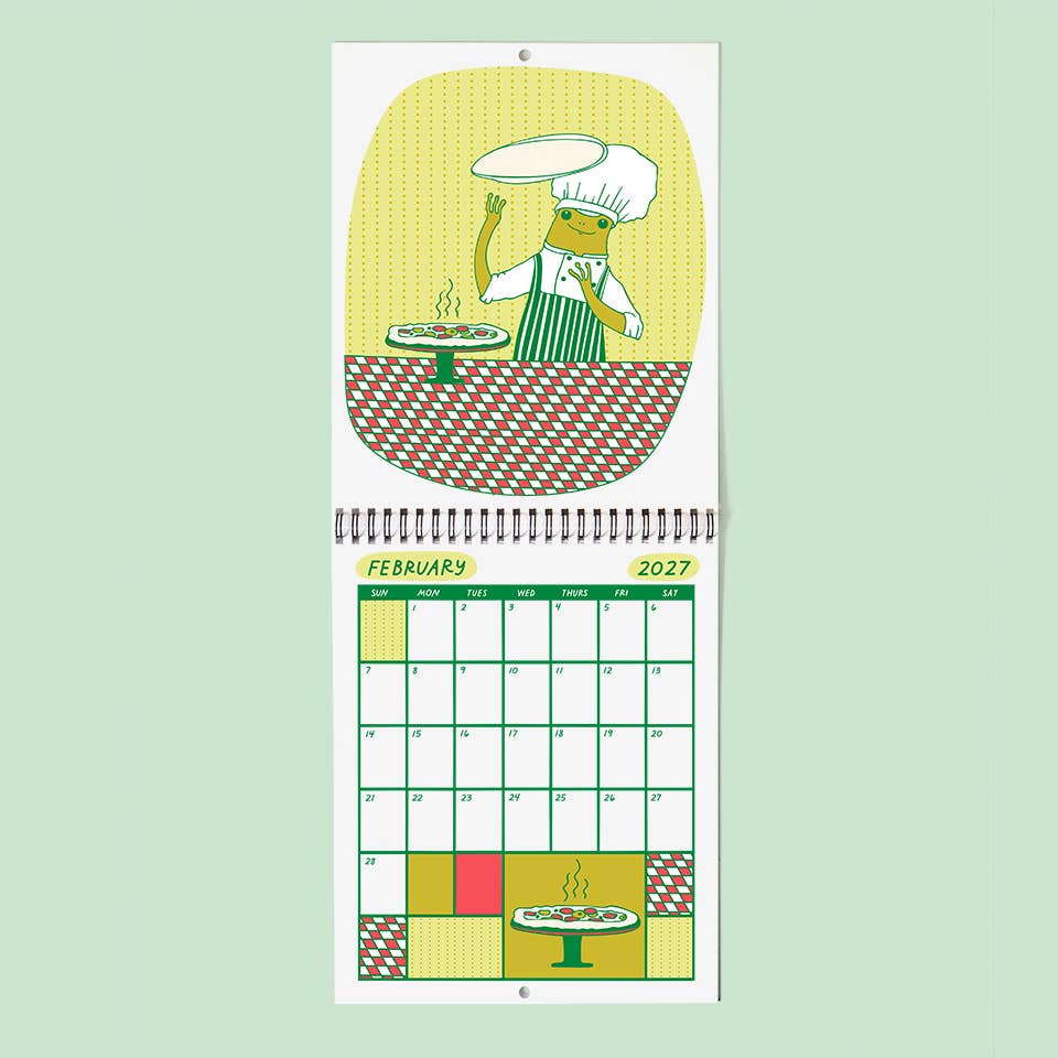 2027 Froggy of the Month Calendar