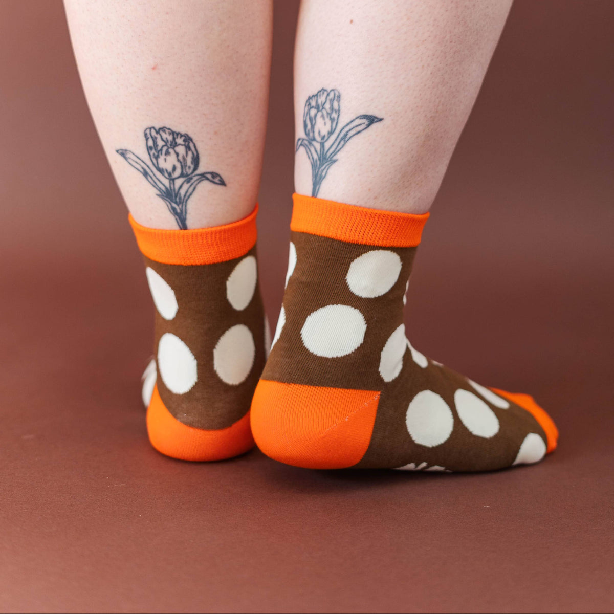 Autumn Polka Dot Socks