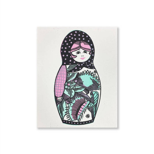 Middle Sister Nesting Doll Print
