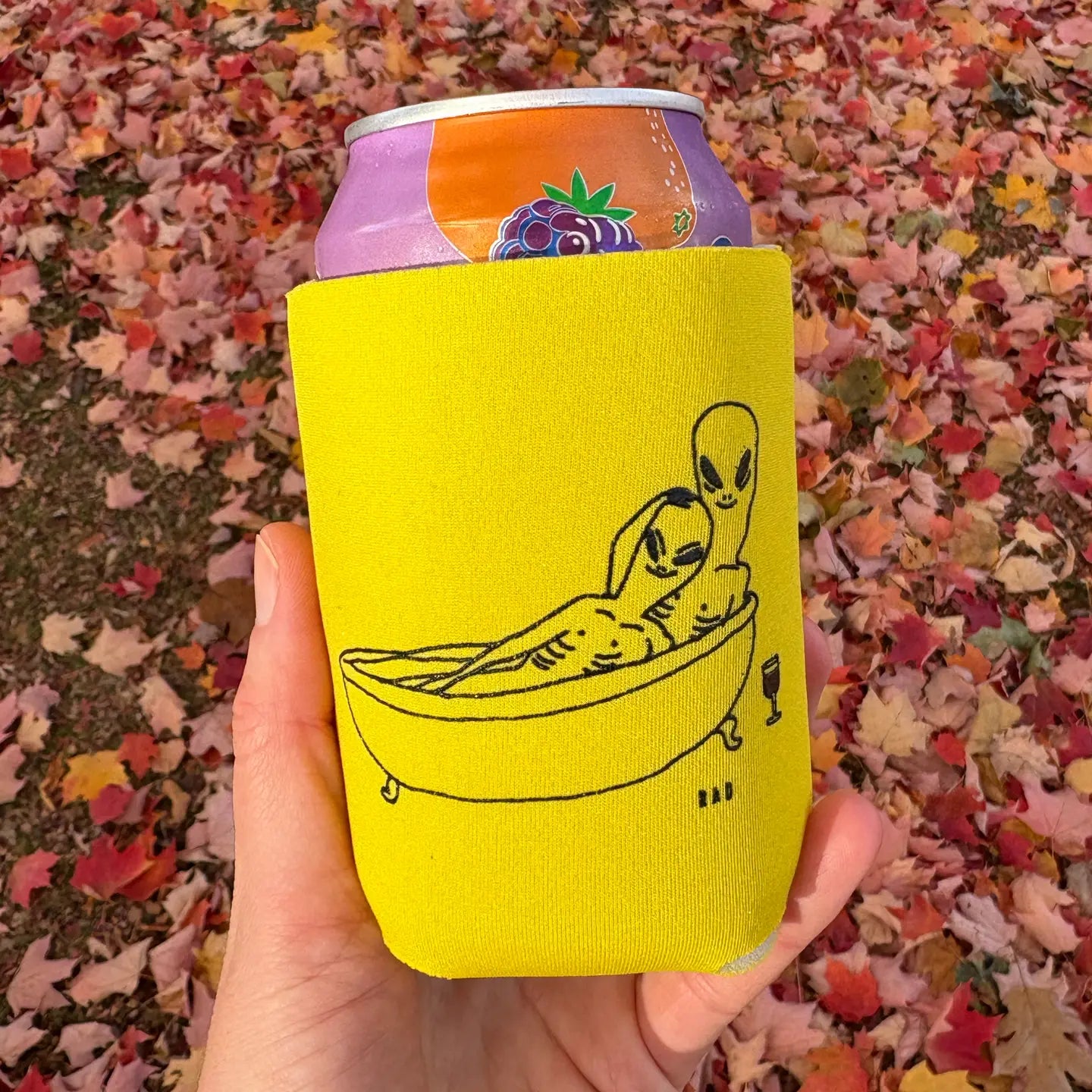 Aliens in the Tub Koozie