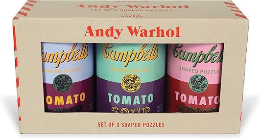 Andy Warhol Soup Can Puzzles 3-Set
