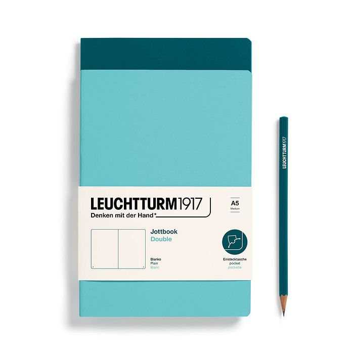 Leuchtturm Medium Double Jottbook: Plain