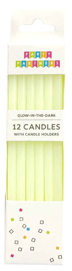 Glow in the Dark 12 Candle Set