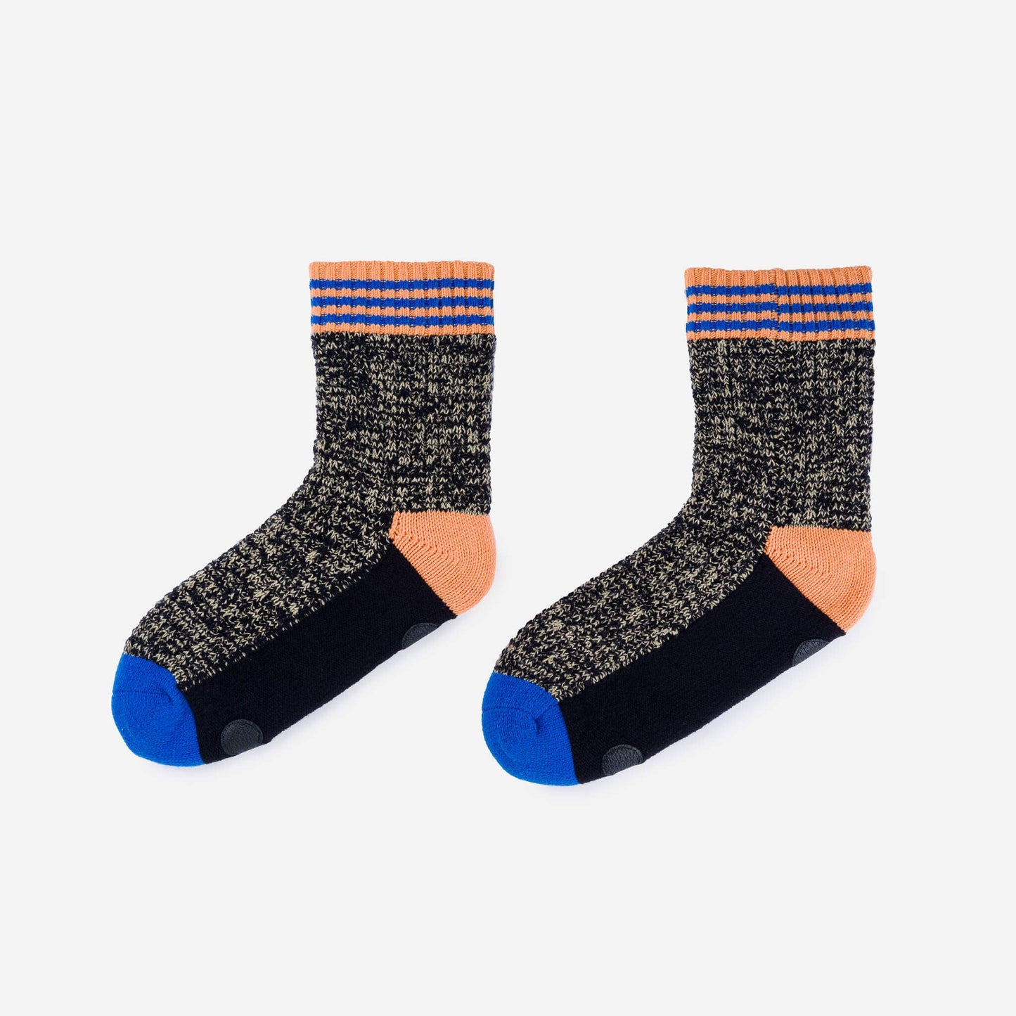 Black Varsity Knit House Socks