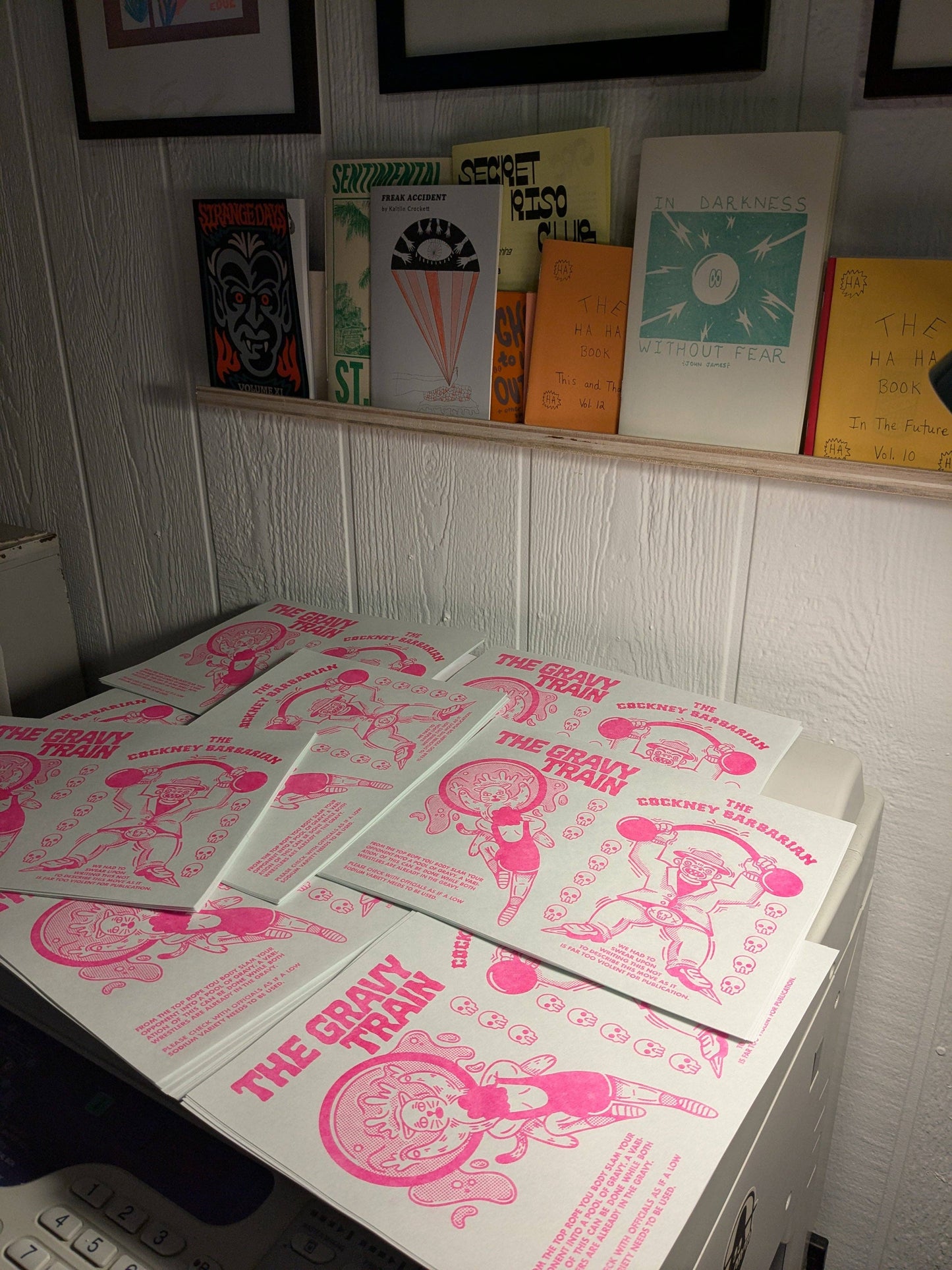 Imaginary Wrestling Moves Riso Zine