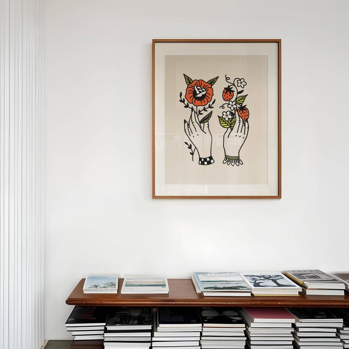Strawberries art print