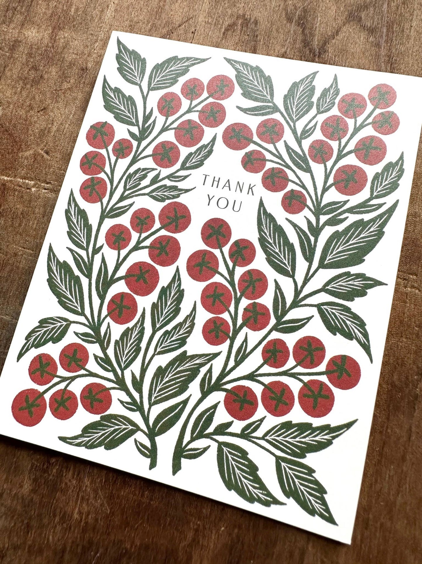 Tomatoes Thank You card set