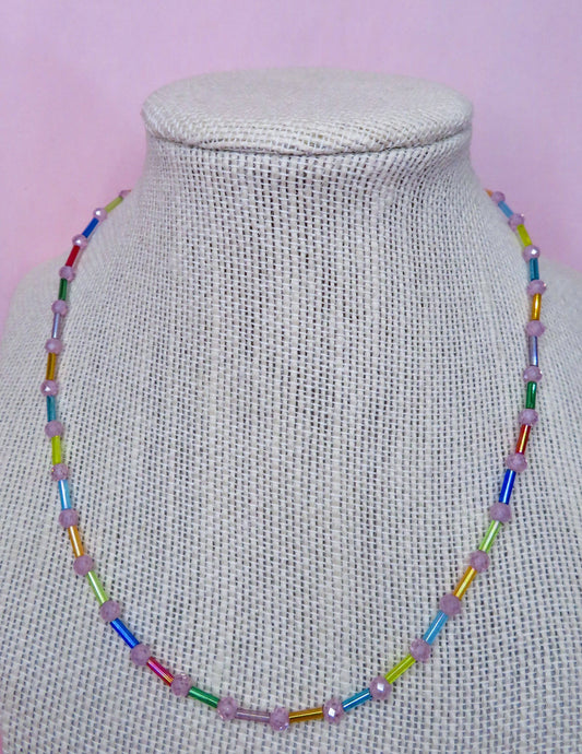 Pink Confetti Necklace