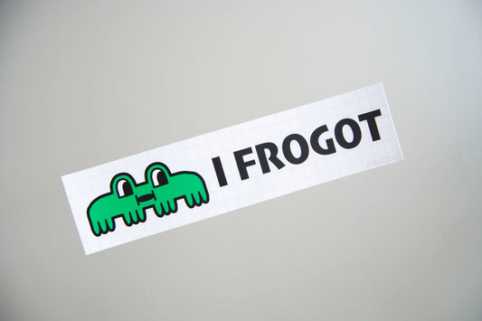 I Frogot Bumper Sticker