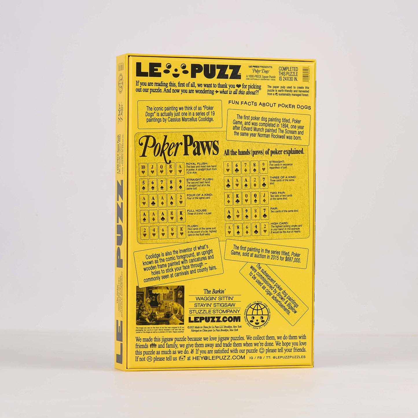 Poker Dogs Puzzle