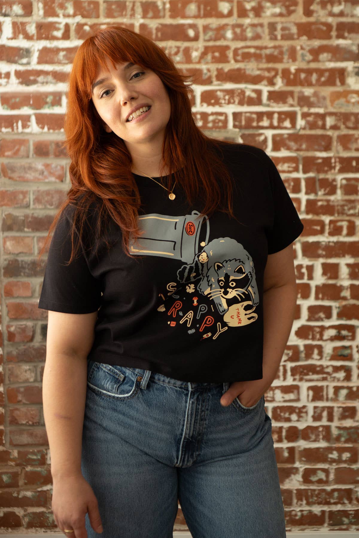 Scrappy Raccoon Boxy T-shirt