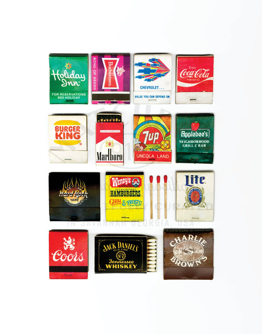Americana II Vintage Matchbook Collage print
