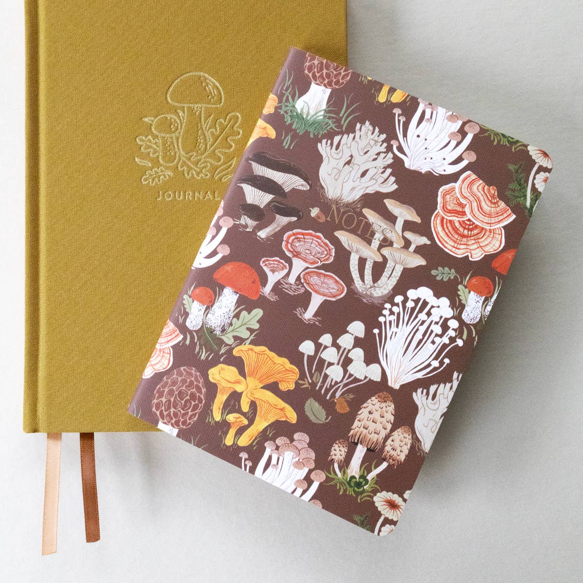 Mushrooms Softcover Grid Notebook