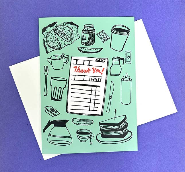 Diner Thank You card