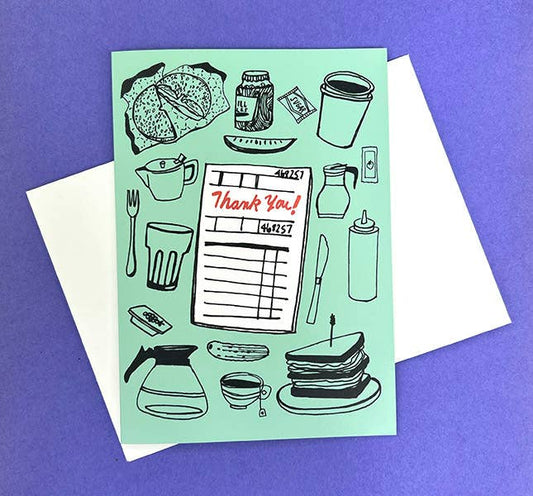 Diner Thank You card