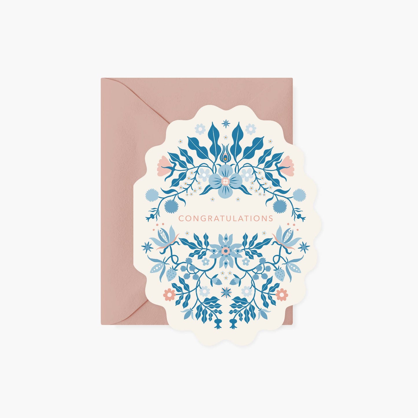 Folk Congratulations card