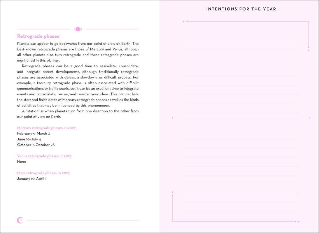 2027 Astrology Planner Calendar