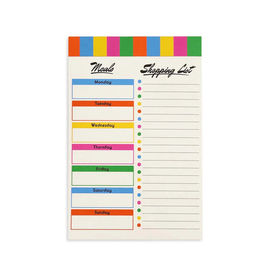 Colorblock Magnetic Shopping List