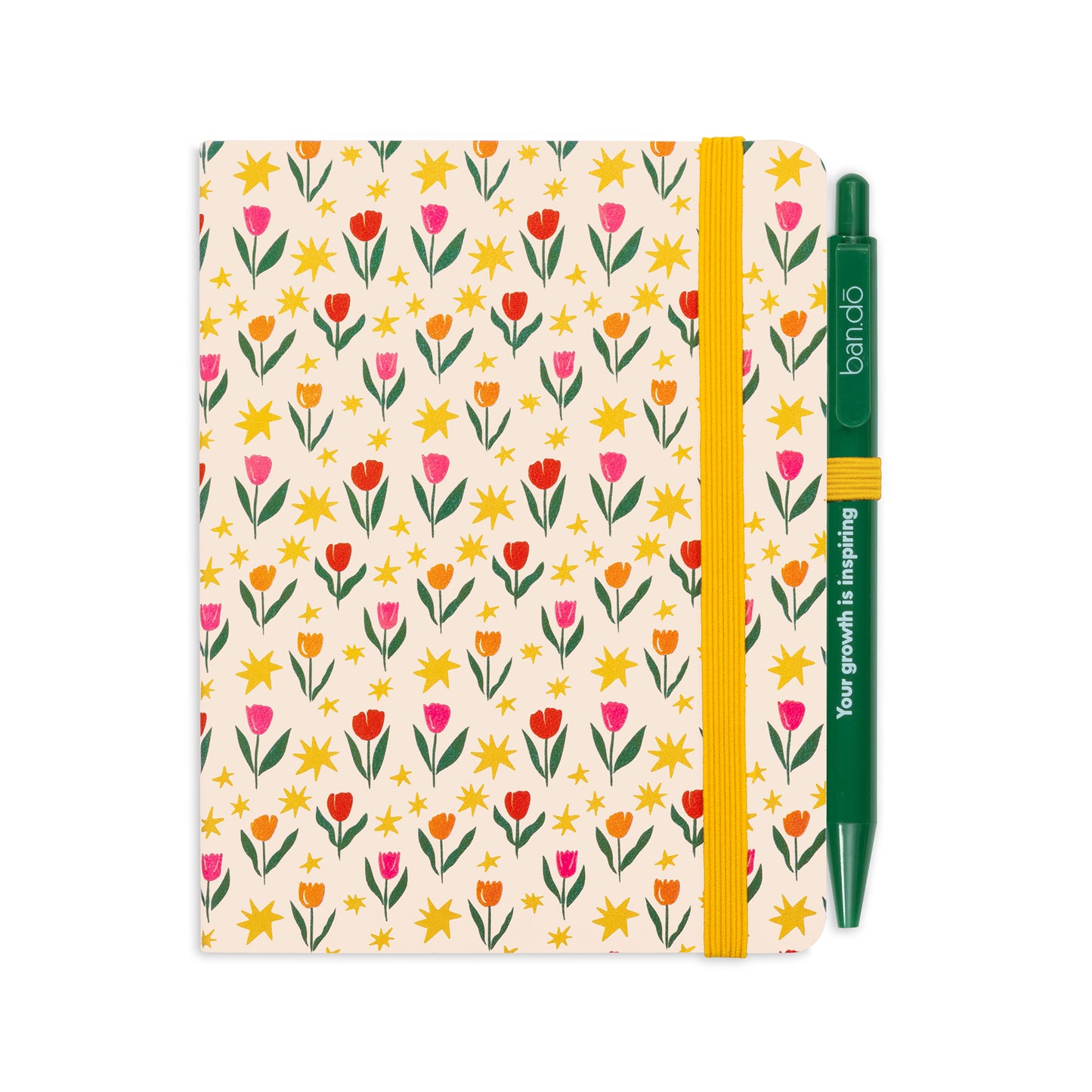 Tulips on Cream Mini Notebook with Pen