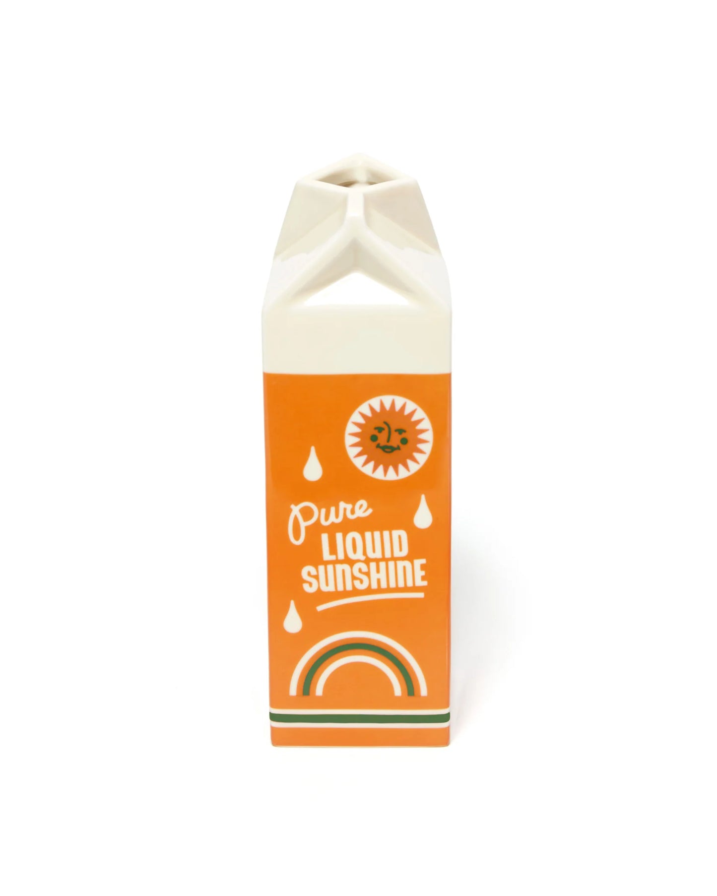 Orange Juice Carton Vase