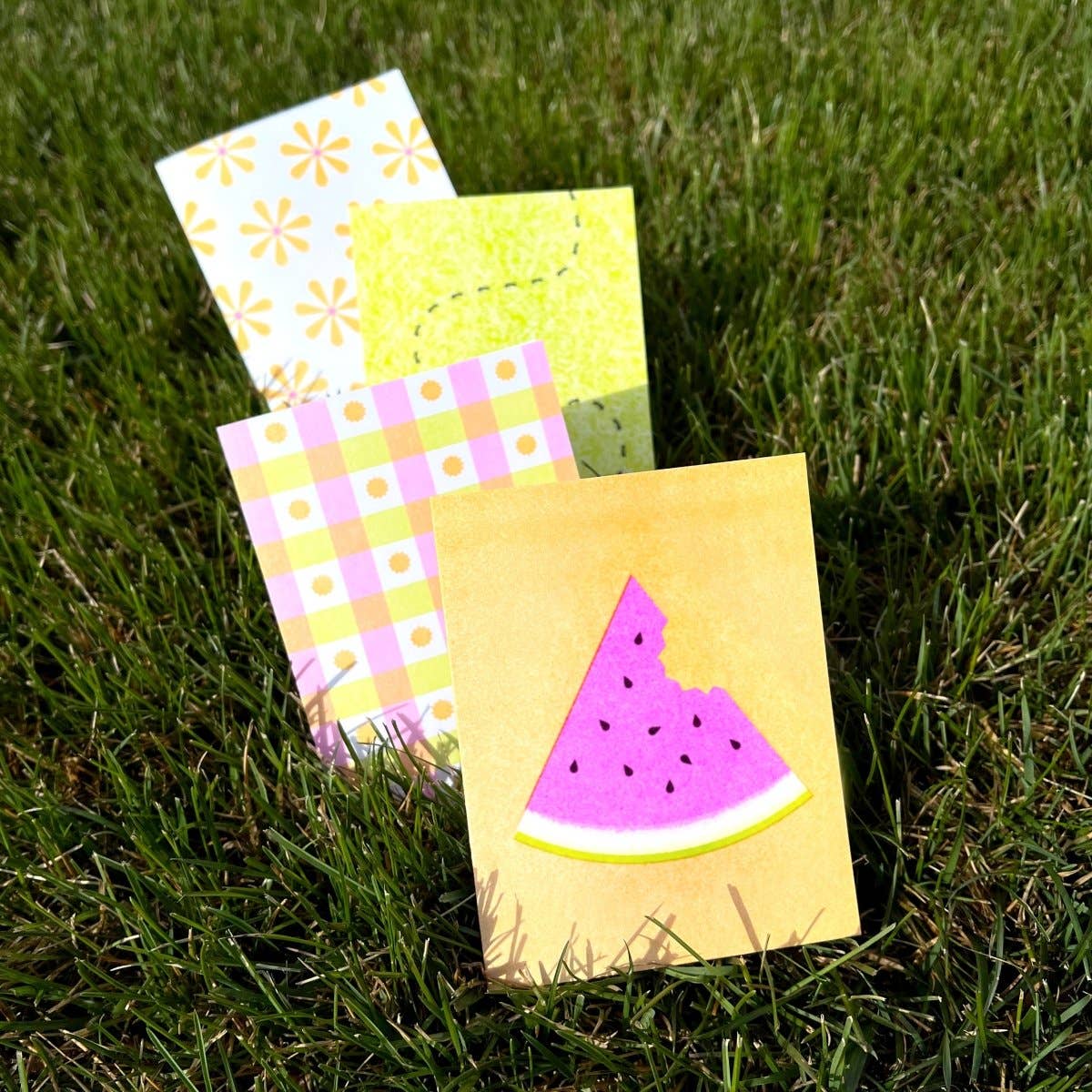 Picnic Risograph Cards Set