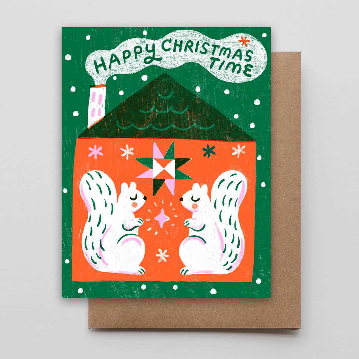 Christmas Time Squirrels card