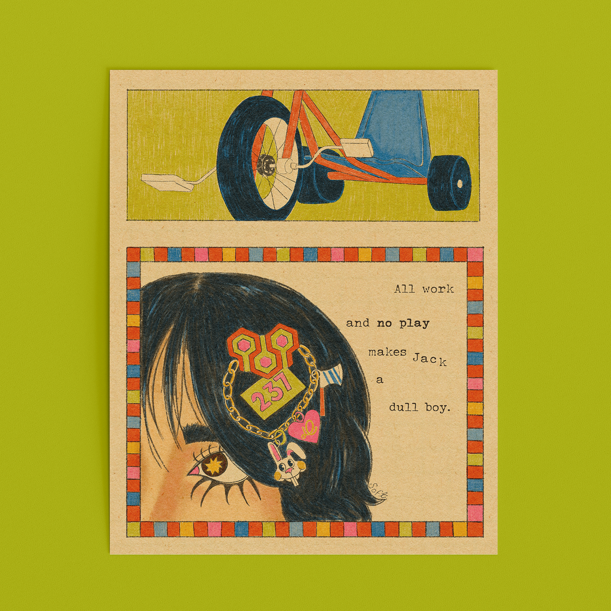 Jacks A Dull Boy Art Print