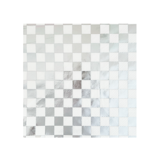 Dazzling Diamond Check It! Cocktail Napkins