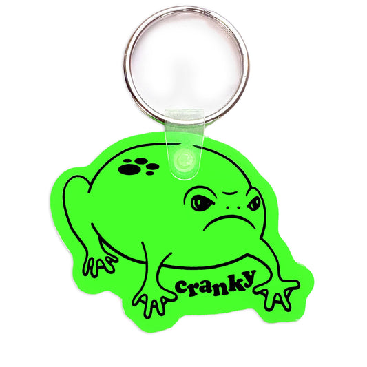 Cranky Froggy Vinyl Keychain