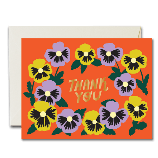 Thank You Pansies card