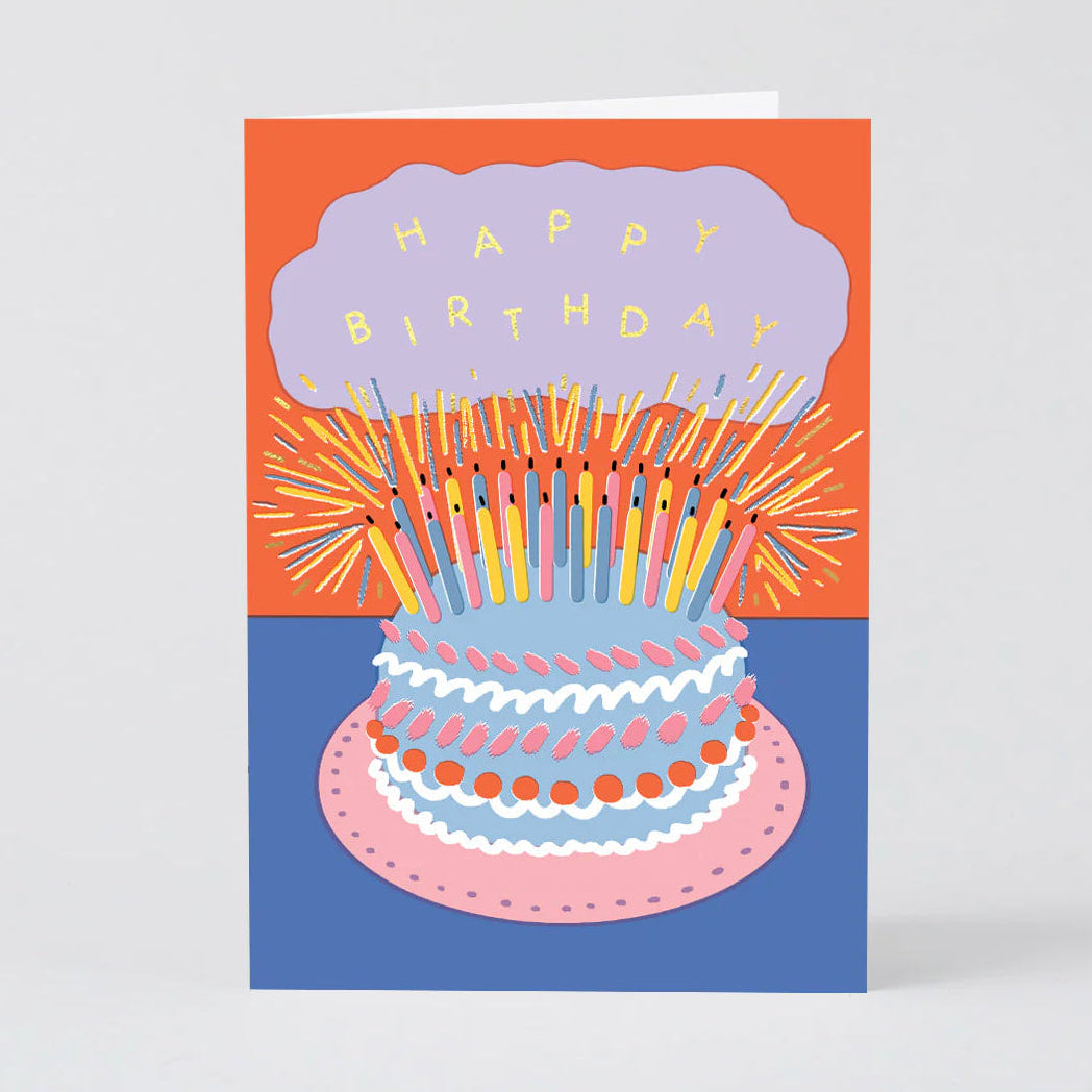 Birthday Cake & Candles card