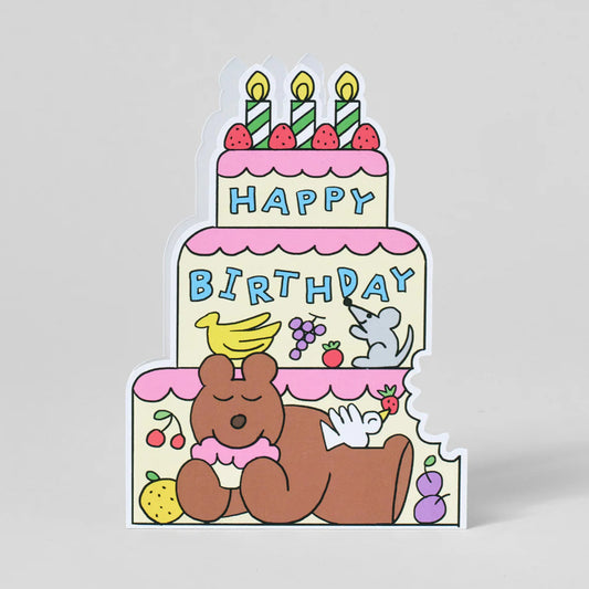 Birthday Cake Bear card